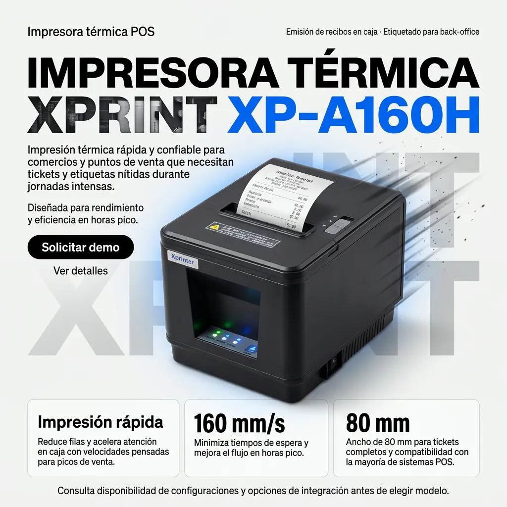 TECNOMAYORISTA IMPRESORA TERMICA CORTE AUTOMATICO XP-A160H