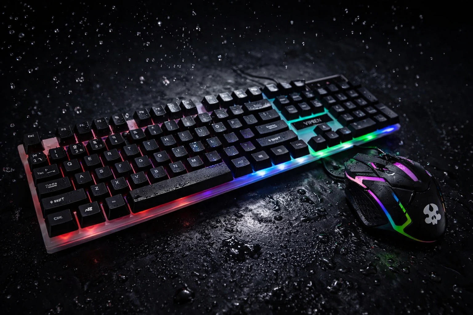 tecnomayorista.com combo MOUSE Y TECLADO gamer RGB