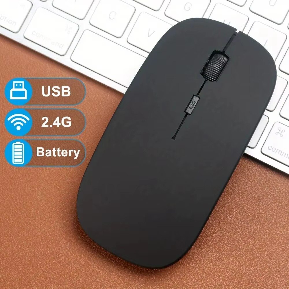 TECNOMAYORISTA MOUSE RECARGABLE TIPO C BG12 NEGRO MATE
