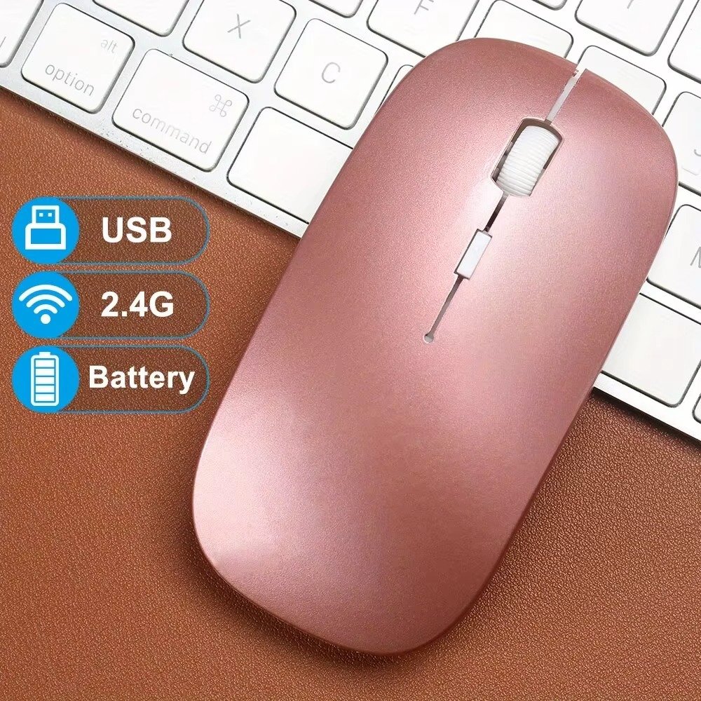 TECNOMAYORISTA MOUSE RECARGABLE TIPO C BG12 ROSADO