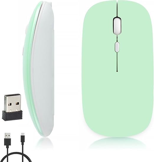 TECNOMAYORISTA MOUSE RECARGABLE TIPO C BG12 azul tiffany