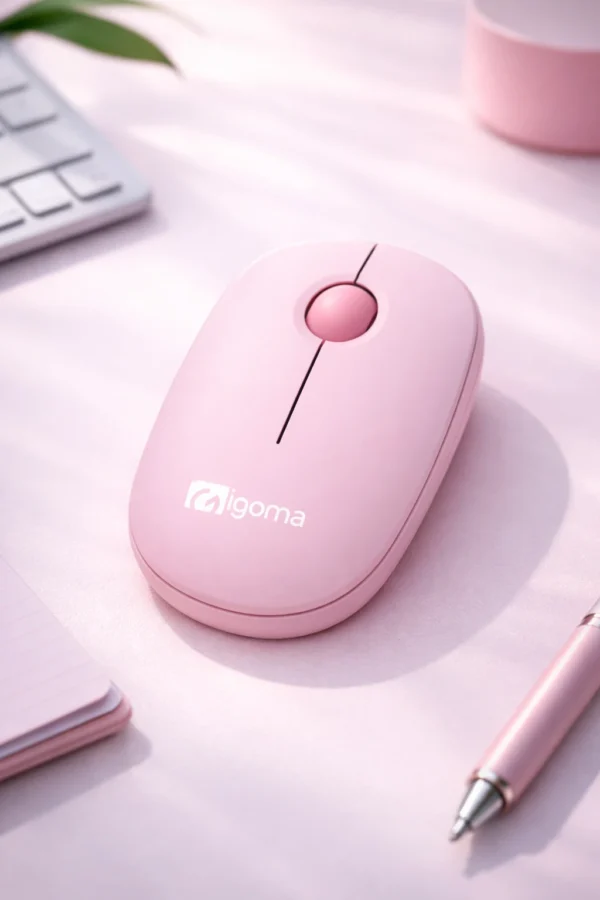 Tecnomayorista mouse igoma inalambrico WM 64 ROSADO 2